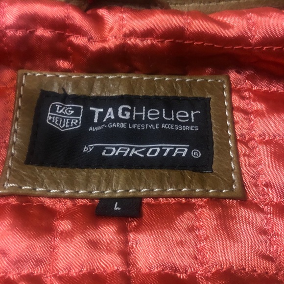 Tag Heuer Men Leather Jacket NEW! Size Large - Picture 5 of 6